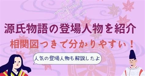 登場人物|源氏物語の登場人物をわかりやすく紹介【相関図あり】人気の登。